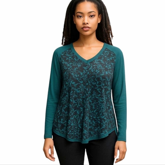 CROFT & BARROW Tunic Xl HI Lo STRETCHY - Picture 1 of 8